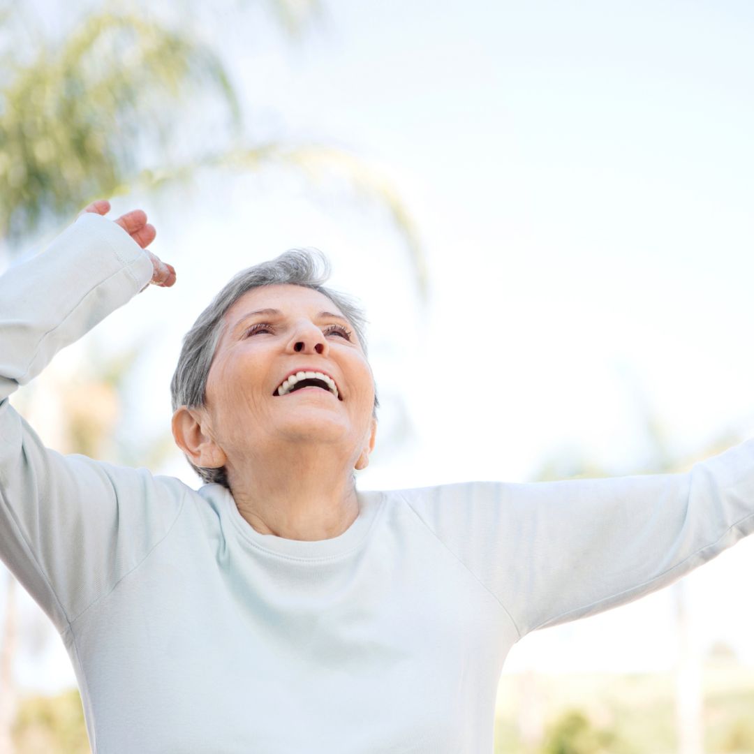 Woman with good circulation