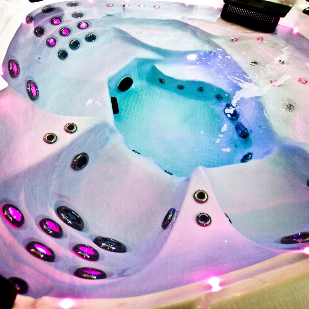 Hot Tub spa with jets and lights 
